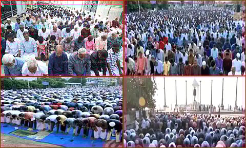 தமிழகம் முழுவதும் பக்ரீத் பண்டிகை கோலாகலம்; சிறப்பு தொழுகை நடத்தி அன்பை பரிமாறிக்கொண்ட இஸ்லாமியர்கள்
