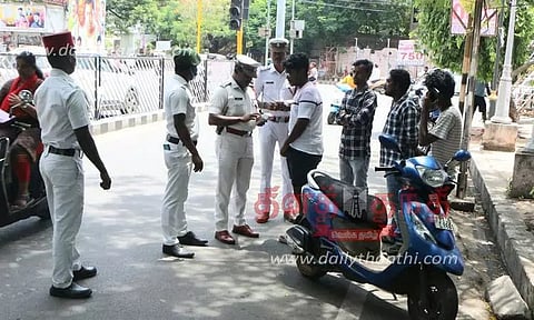 விதிமுறைகளை மீறிய 100 பேருக்கு அபராதம்