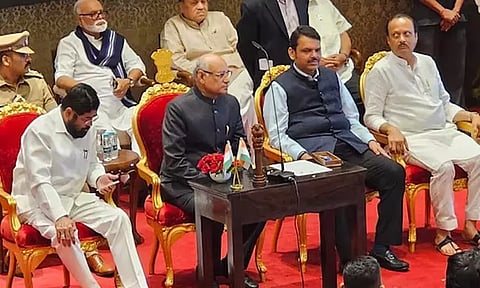 மராட்டிய அரசியலில் திடீர் திருப்பம்: துணை முதல்-மந்திரியாக பதவியேற்றார் அஜித் பவார்