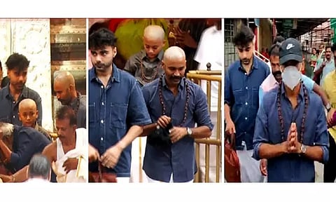 திருப்பதி கோவிலில் மொட்டை அடித்து நேர்த்திக்கடன் செலுத்தினார் நடிகர் தனுஷ்..!!