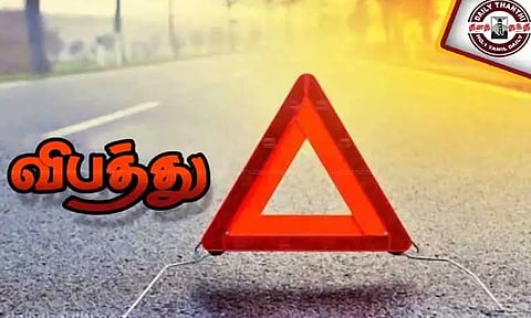 திருத்தணி அருகே சாலை விபத்தில் தாய்-மகன் உள்பட 5 பேர் படுகாயம்