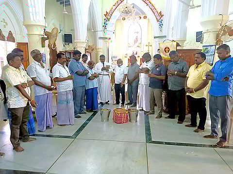 நாசரேத் அருகே ஆலய பிரதிஷ்டை விழா