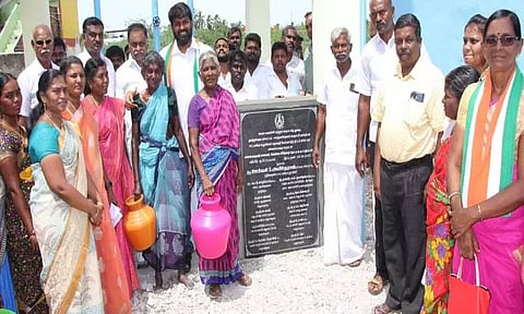 புதுக்கிணற்றில் புதிய மேல்நிலை நீர்த்தேக்க தொட்டி திறப்பு