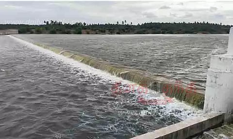 அமராவதி அணையில் இருந்து திறக்கப்பட்ட தண்ணீர் கரூர் வந்தடைந்தது