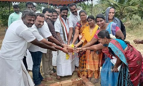 சுரண்டையில் கழிவுநீர் சுத்திகரிப்பு நிலையத்துக்கு அடிக்கல் நாட்டு விழா
