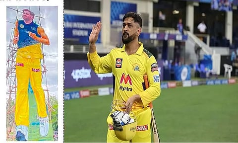 இந்திய கிரிக்கெட் வீரர் டோனி பிறந்த நாளை முன்னிட்டு 77 அடி உயர கட்டவுட் வைத்து,பைக் பேரணி நடத்திய ஆந்திர ரசிகர்கள்