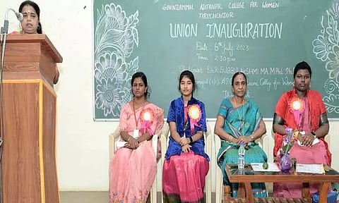 திருச்செந்தூர் கோவிந்தம்மாள் ஆதித்தனார் மகளிர் கல்லூரியில் மாணவியர் பேரவை தொடக்க விழா