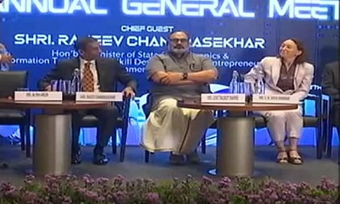 'தொழில்நுட்பத்துறையில் அடுத்த 10 ஆண்டுகளுக்கு இந்தியா முதன்மையாக இருக்கும்' - மத்திய இணை மந்திரி ராஜீவ் சந்திரசேகர்