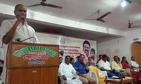 வள்ளியூர் யூனியனில் சீராக குடிநீர் வழங்க நடவடிக்கை-சபாநாயகர் அப்பாவு தகவல்