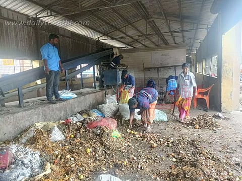 இயற்கை உரம் தயாரிக்கும் பணி தீவிரம்