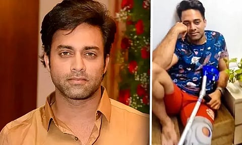 பிரபல நடிகர் நவ்தீப் கால் உடைந்தது