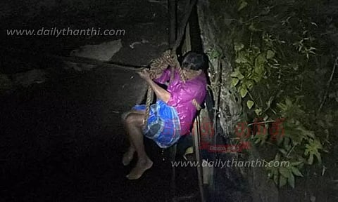 கிணற்றில் குதித்த போதை ஆசாமி