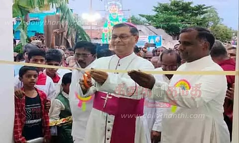 காளையார்கோவில் அருகே புனித சூசையப்பர் ஆலய அர்ச்சிப்பு விழா