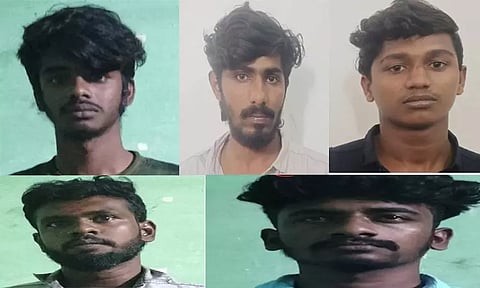 தருவைகுளம் கடற்கரை சாலையில் கஞ்சா விற்ற 5 வாலிபர்கள் அதிரடி கைது