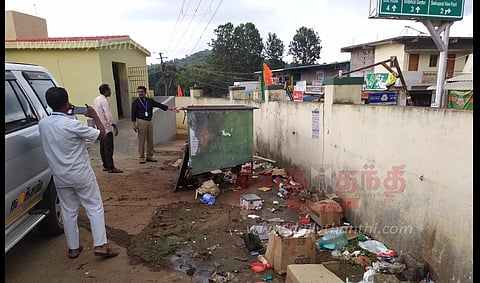 கொல்லிமலையில் பரபரப்புஊராட்சி செயலாளரை கண்டித்த நாமக்கல் உதவி கலெக்டர்