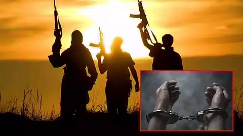 காஷ்மீரில் தடை செய்யப்பட்ட பயங்கரவாத அமைப்புகளை புதுப்பொலிவு பெற செய்ய சதி திட்டம்; 10 முன்னாள் பயங்கரவாதிகள் கைது