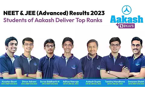 NEET & JEE முடிவுகள் 2023 ஆகாஷின் மாணவர்கள் தேசிய அளவில் முன்னணி