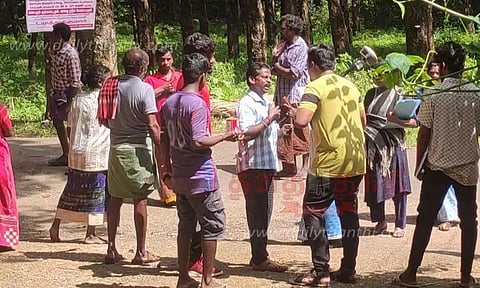 நில அளவீடு செய்ய வந்த குழுவுடன் பொதுமக்கள் வாக்குவாதம்