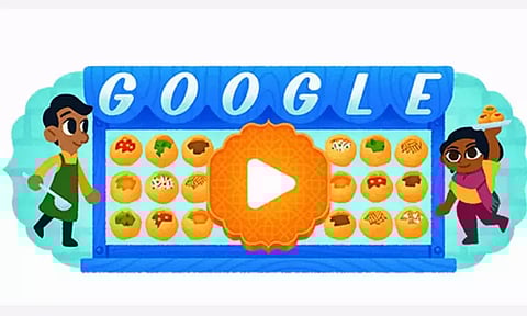 பானிபூரி 'டூடில்' வெளியிட்டு கூகுள் அசத்தல்