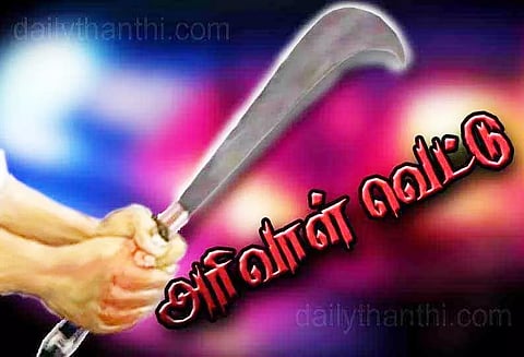 திருமண வீட்டில் கோஷ்டி மோதல்; 2 பேருக்கு அரிவாள் வெட்டு