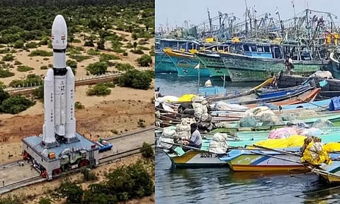 சந்திரயான்-3 விண்கலம் - பழவேற்காடு மீனவர்கள் கடலுக்கு செல்ல தடை..!
