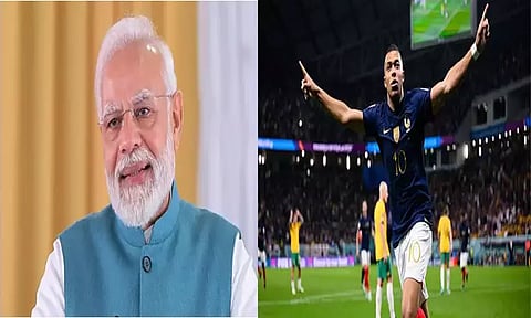 உலகின் சிறந்த கால்பந்து வீரர் எம்பாப்பே குறித்து பேசிய பிரதமர் மோடி...!!