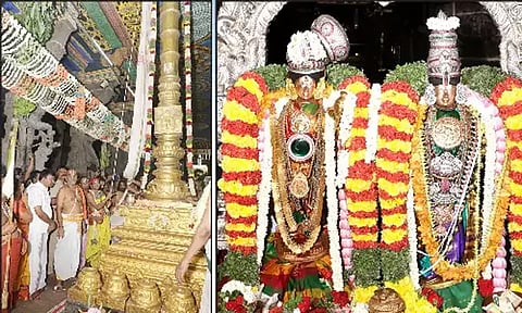ஸ்ரீவில்லிபுத்தூர் ஆண்டாள் கோவிலில் ஆடிப்பூர திருவிழா கொடியேற்றத்துடன் தொடங்கியது..!