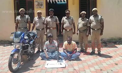 வனவிலங்குகளை வேட்டையாட முயன்ற 2 பேர் கைது