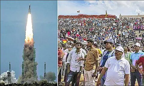 சந்திரயான்-3 வெற்றிகரமாக விண்ணில் பாய்ந்தது: விஞ்ஞானிகளுக்கு ஜனாதிபதி, பிரதமர் பாராட்டு