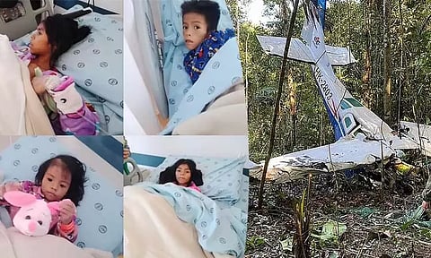அமேசான் காட்டில் விமான விபத்து: 40 நாட்களுக்கு பின் உயிருடன் மீட்கப்பட்ட குழந்தைகளின் புகைப்படங்கள் வெளியீடு