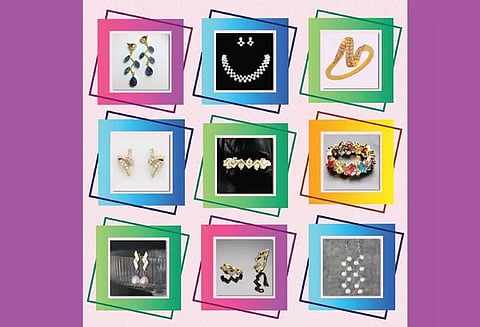 கவனத்தை ஈர்க்கும் 'ஜிக்ஜாக்' நகைகள்