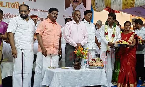 திருப்பத்தூரில் மாவட்ட அறங்காவலர் குழு தலைவர் பதவி ஏற்பு விழா