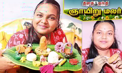 சோப்பில் அலங்கார பொருட்கள் வடிக்கும் கல்லூரி மாணவி