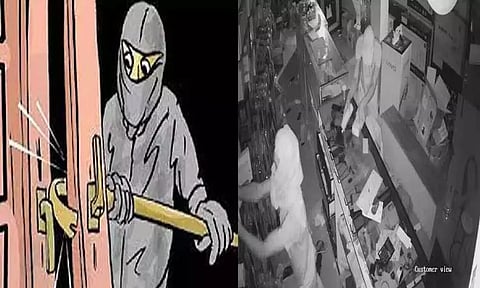 சுங்குவார்சத்திரம் அருகே கடை பூட்டை உடைத்து ரூ.53 லட்சம் செல்போன்கள் திருட்டு