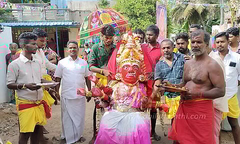 ராஜகாளியம்மன் கோவிலில் திருநடன திருவிழா