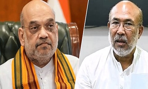 மணிப்பூரில் பெண்களுக்கு நேர்ந்த கொடூரம் தொடர்பாக மாநில முதல் மந்திரியிடம் அமித் ஷா பேச்சு