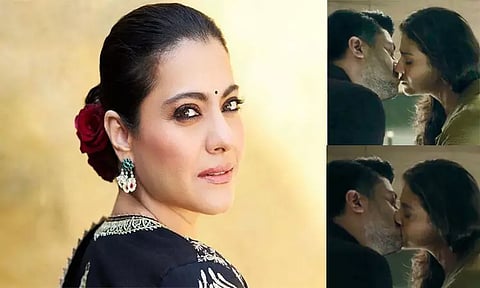 கணவர் தயாரிக்கும் வெப்சீரிஸ்: லிப்-லாக் காட்சியில் அம்மா நடிகை கஜோல்...!