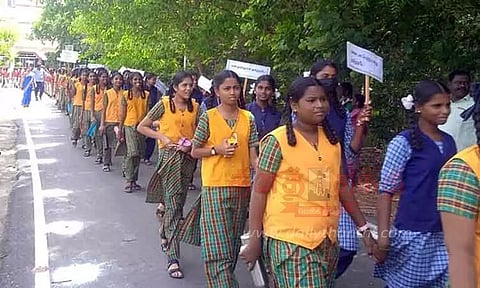 தமிழ்நாடு நாள் உருவான வரலாறு குறித்த விழிப்புணர்வு ஊர்வலம்