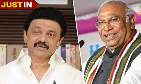 காங்கிரஸ் தலைவர் மல்லிகார்ஜுன கார்கேவுக்கு முதல் அமைச்சர் மு.க.ஸ்டாலின் பிறந்தநாள் வாழ்த்து