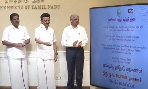 வணிகவரி மற்றும் பதிவுத்துறை சார்பில் புதிய கட்டடங்கள் - முதல்-அமைச்சர் மு.க.ஸ்டாலின் திறந்து வைத்தார்