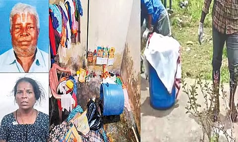 திருப்போரூரில் கணவரை கொன்று உடலை பீப்பாயில் அடைத்து வைத்த மனைவி கைது