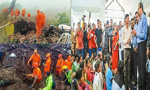 மும்பை அருகே இர்சல்வாடி மலைக்கிராம நிலச்சரிவு துயரத்தில் இதுவரை 27 பேர் பிணமாக மீட்பு