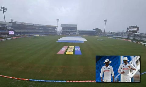 மழை காரணமாக டெஸ்ட் போட்டி டிராவானது: 1-0 என்ற கணக்கில் தொடரை வென்ற இந்தியா