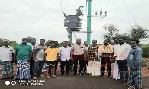 நாட்டரசன்கோட்டையில் புதிய மின்மாற்றி