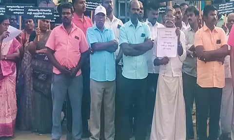 கயத்தாறில் கிறிஸ்தவர்கள் ஆர்ப்பாட்டம்