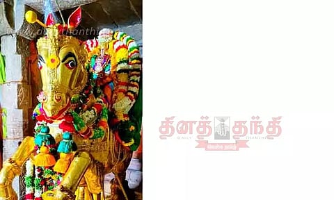 தங்க குதிரை வாகனத்தில் மீனாட்சி அம்மன்