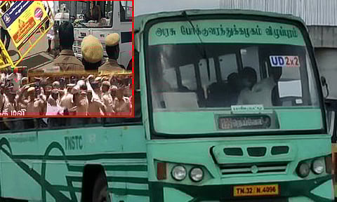 கலவரம் எதிரொலி: நெய்வேலி மார்க்கமாக செல்லும் பேருந்துகள் நிறுத்தம்