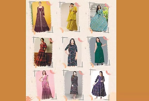 புதுமையான வடிவியல் ஆடைகள்