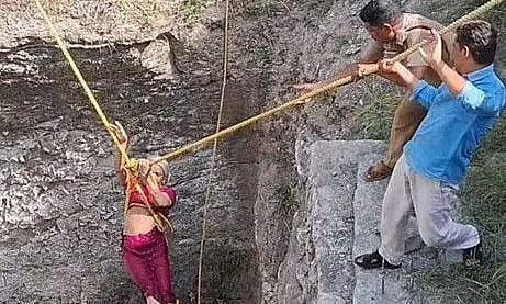 தியாகதுருகத்தில்கிணற்றில் தவறி விழுந்த பெண் மீட்பு