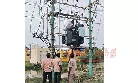டிரான்ஸ்பார்மர் வெடித்தது; 19 மணி நேரம் மின்தடை